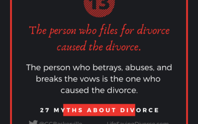 Myth 13: The Person Who Files for Divorce Caused the Divorce