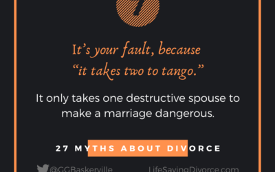 Myth 7: It Takes “Two to Tango” and “All Marriage Problems are 50/50”