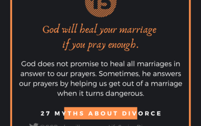 Myth 15: God will Heal Your Marriage if You Pray Hard Enough