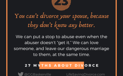 Myth 23: You Can’t Divorce Your Spouse, Because They Don’t Know Any Better