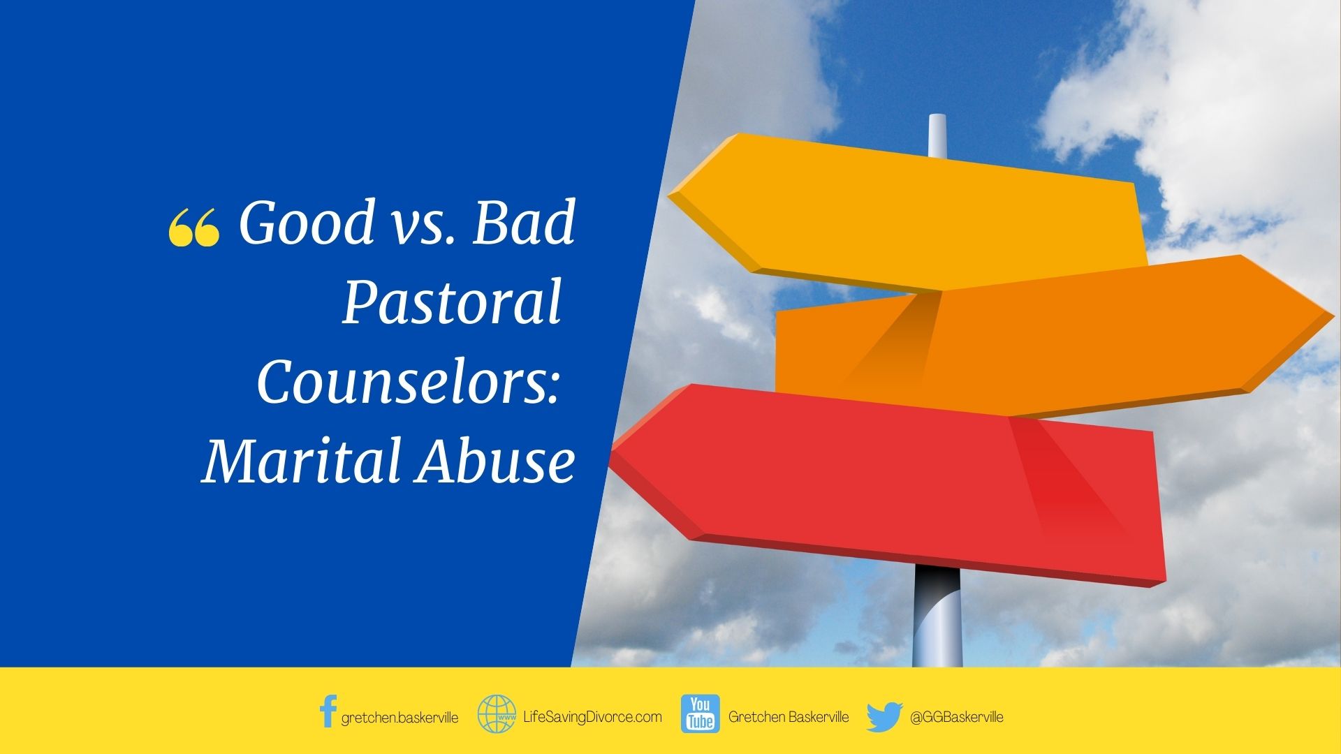 Good vs Bad Pastoral Counselors Life-Saving Divorce image