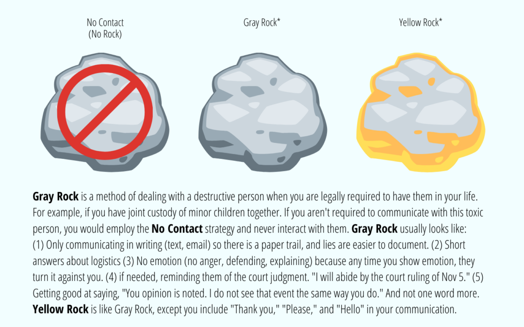 What is Gray Rock, Yellow Rock, and “No Contact”? [INFOGRAPHIC]