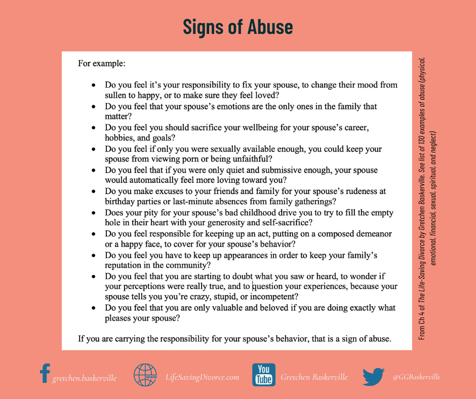 Signs of Abuse