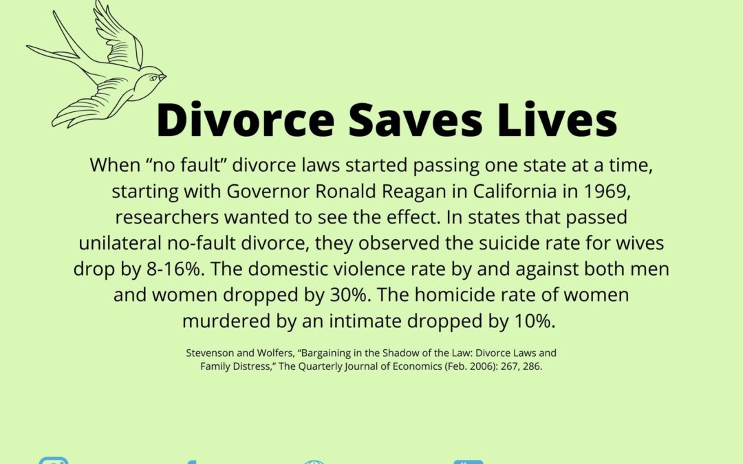 Divorce Saves Lives