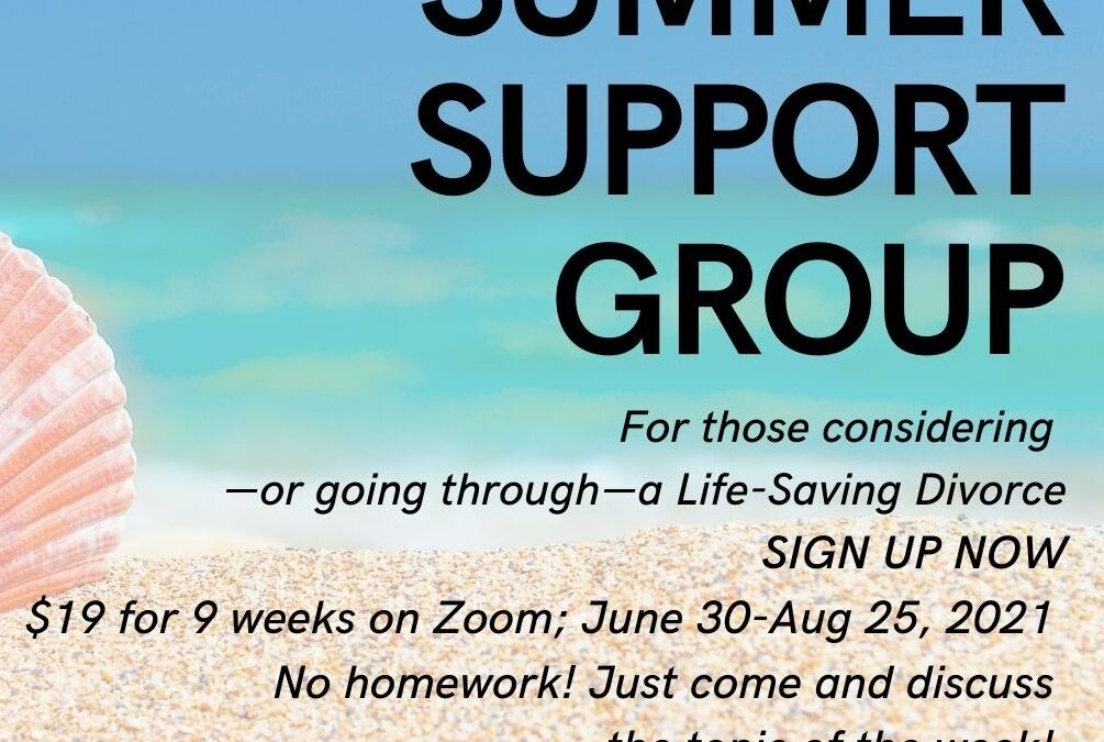 Summer Divorce Recovery Support Group for Christian Women