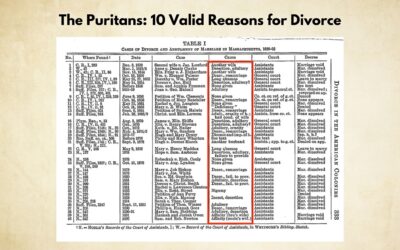 Puritan Divorces: 10 Valid Reasons for Divorce