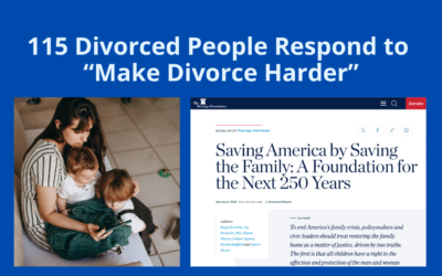 Heritage Foundation’s Plan to Make Divorce Harder: A Critique
