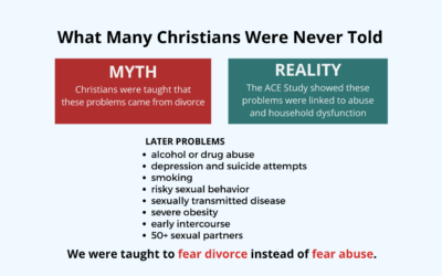What Many Christians Were Never Told: The ACE Study, Abuse, and Divorce